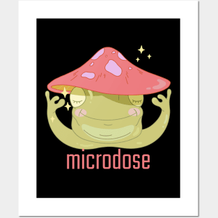 Microdose mushrooms, Magic Mushrooms, hallucinogenic mushrooms, psilocybin mushroom Posters and Art